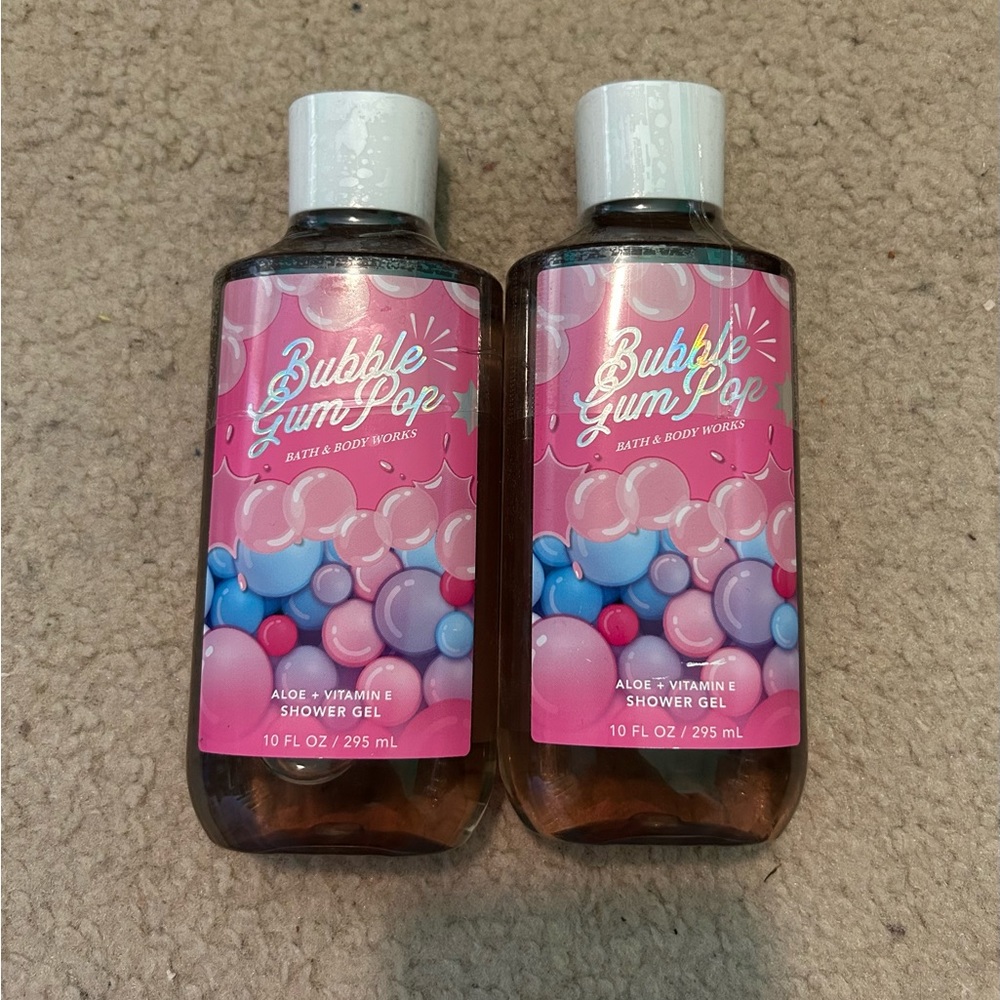 NEW Lot of 2 Bath and Body Works Bubble Gum Pop Shower Gels
